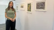 Estudiantes de Artes Visuales exploraron la memoria en la exposición 'Huellas entre lápiz y agua'